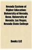 Nevada System of Higher Education: University of Nevada, Reno, University of Nevada, Las Vegas, Nevada State College, Nevada Wolf Pack
