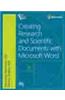 Creating Research And Scientific Documents Using Microsoft Word