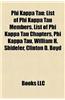 Phi Kappa Tau: List of Phi Kappa Tau Members, List of Phi Kappa Tau Chapters, Phi Kappa Tau, William H. Shideler, Clinton D. Boyd
