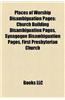 Places of Worship Disambiguation Pages: Church Building Disambiguation Pages, Synagogue Disambiguation Pages, First Presbyterian Church