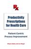 Productivity Prescriptions for Health Care