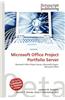Microsoft Office Project Portfolio Server
