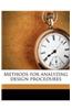 Methods for Analyzing Design Procedures