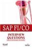 Sap Fi/Co, Interview Questions: Hands On For Cracking The Interview