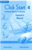Click Start 4 Primary Teacher's Manual: Computer Science for Schools