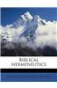 Biblical Hermeneutics