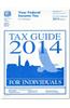 Your Federal Income Tax for Individuals Tax Guide 2014 for Individuals