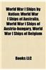 World War I Ships by Nation: World War I Ships of Australia, World War I Ships of Austria-Hungary, World War I Ships of Belgium
