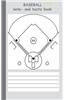 Baseball 2 in 1 Tacticboard and Training Workbook