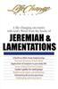 A Life-Changing Encounter with God's Word from the Books of Jeremiah & Lamentations
