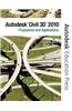 AutoCAD Civil 3D 2010: Procedures and Applictions