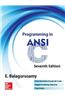 Programming in ANSI C