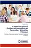 Career/Vocational Guidance/Counselling at Secondary School in Pakistan
