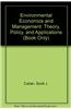Environmental Economics and Management