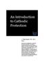 An Introduction to Cathodic Protection