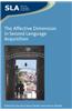 The Affective Dimension in Second Language Acquisition