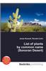 List of Plants by Common Name (Sonoran Desert)