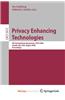 Privacy Enhancing Technologies