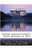 Selected Acquisition Report, Jpats: December 31, 2010