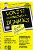 Word 97 Windows for Dummies Quick Reference