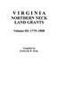 Virginia Northern Neck Land Grants, 1775-1800. [Vol. III]
