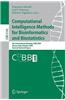 Computational Intelligence Methods for Bioinformatics and Biostatistics