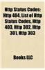 HTTP Status Codes: HTTP 404, List of HTTP Status Codes, HTTP 403, HTTP 302, HTTP 301, HTTP 303