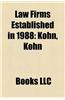 Law Firms Established in 1988: Kohn, Kohn