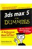 3D Max 5 For Dummies W/Cd