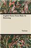 English Poetry from Blake to Browning