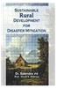 Sustainable Rural Developemnt for Disaster Mitigation