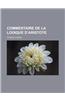 Commentaire de La Logique D'Aristote