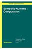 Symbolic-Numeric Computation