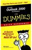 Microsoft Outlook 2000 for Windows for Dummies Quick Reference