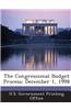 The Congressional Budget Process: December 1, 1998