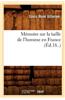 Memoire Sur La Taille de L'Homme En France (Ed.18..)