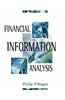 Financial Information Analysis