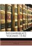 Neujahrsblatt, Volumes 73-82