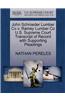 John Schroeder Lumber Co V. Ramey Lumber Co U.S. Supreme Court Transcript of Record with Supporting Pleadings