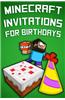 Minecraft Invitations for Birthdays