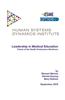 Leadership in Medical Education: Future of the Health Professions Workforce