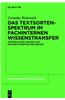 Das Textsortenspektrum im Fachinternen Wissenstransfer: Untersuchung Anhand von Fachzeitschriften der Medizin