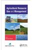 Agricultural Resource Use and Management