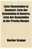 Liste (Gemeinden in Spanien): Liste Der Gemeinden in Navarra, Liste Der Gemeinden in Der Provinz Burgos
