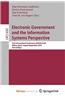 Electronic Government and the Information Systems Perspective