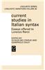 Current Studies in Italian Syntax: Essays Offered to Lorenzo Renzi