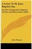 A Letter to M. Jean-Baptiste Say: On the Comparative Expense of Free and Slave Labor (1823)