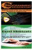 C Programming Success in a Day & Excel Shortcuts