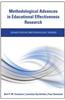 Methodological Advances in Educational Effectiveness Research