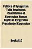 Politics of Kyrgyzstan: Elections in Kyrgyzstan, Energy in Kyrgyzstan, Foreign Relations of Kyrgyzstan, Human Rights in Kyrgyzstan